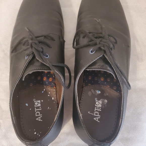 Apt 9 mens black dress shoes simple and stylish size 9.5 - Picture 4 of 7